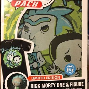 Rick and Morty Funko T-shirt mens XL W/figurine